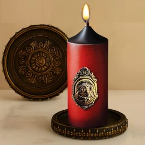 Nến thơm nghệ thuật tặng đĩa lót nến ( Vuông hoặc Tròn ) - Trị giá 235K