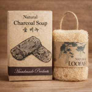 Xà phòng than tre tặng xơ mướp
