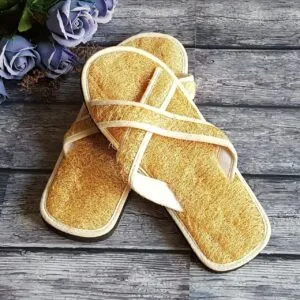 Dép xơ mướp - Xơ mướp massage chân