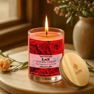 Nến thơm tinh dầu hoa hồng