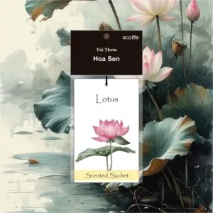 Túi thơm Lotus - Túi thơm treo phòng ngủ mùi hoa sen