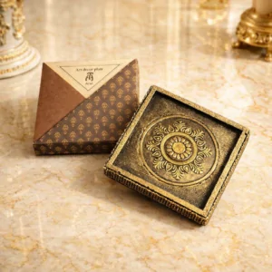 Đĩa nến nghệ thuật - Vuông