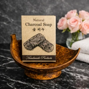 Xà phòng than tre tặng kệ đựng gáo dừa